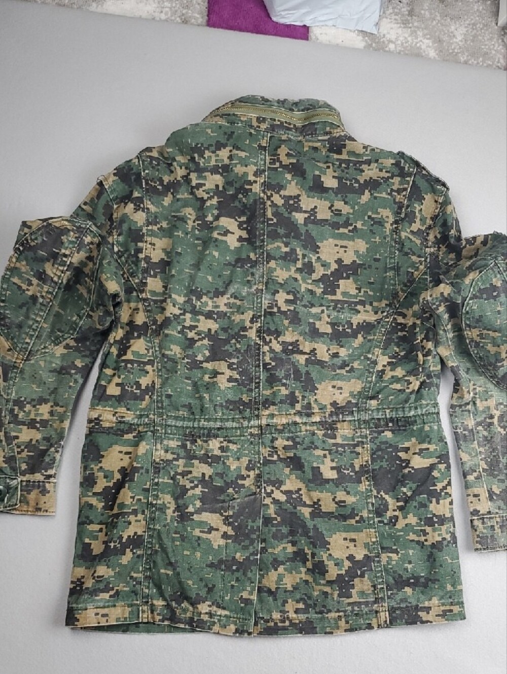 Superdry Camo Jacket British Design/Japanese Spirit with Patch Logo M - Picture 6 of 16